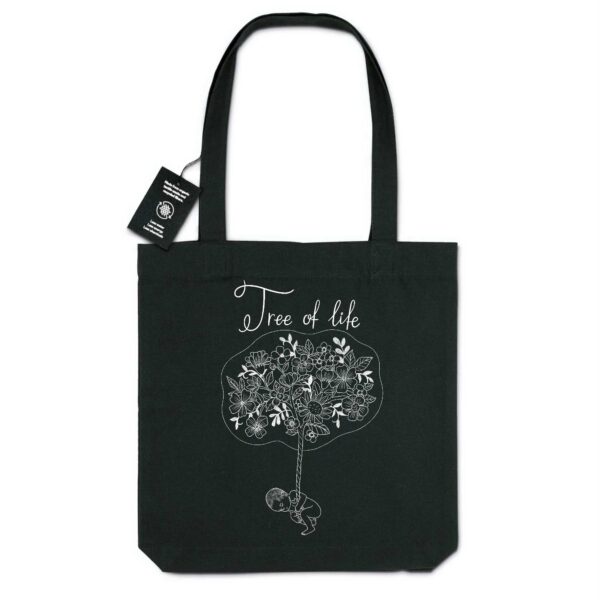 tree of life - white- tote