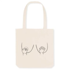 boob hand - tote