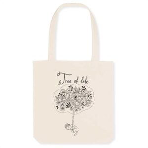 Tree of life black, tote